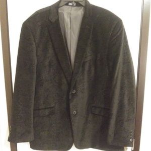 New.Men Madison Modern Fit Black Velvet Blazer
